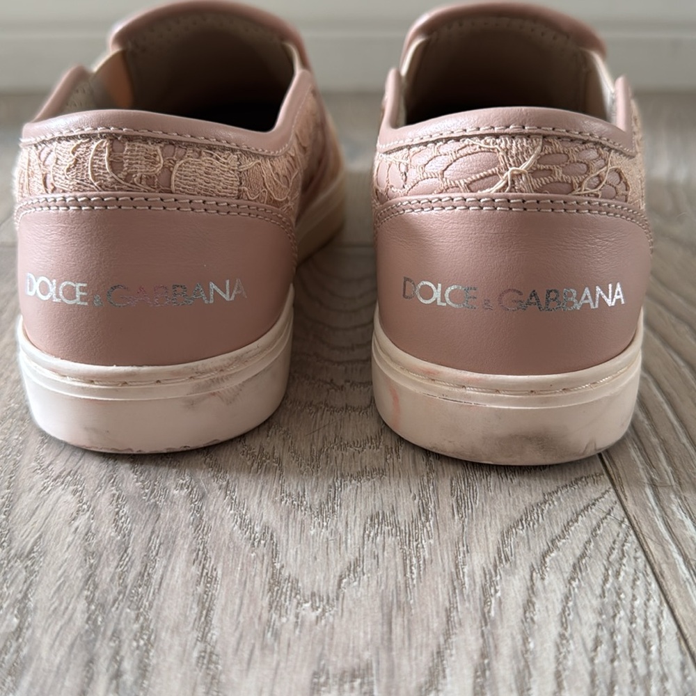 Authentic Dolce & Gabbana Lace Slip-On Sneaker